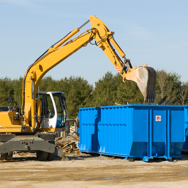 can i choose the location where the residential dumpster will be placed in Clayton